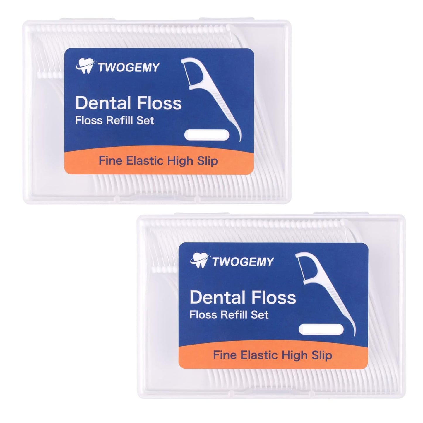 Dental Floss Picks - 100 Count Adult Floss Refill Set, Toothpicks Teeth Stick Tooth Cleaning Interdental Brush Dental Floss Pick Oral Hygiene Care.(2 x 50 Picks/Box)