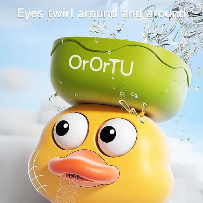 OR OR TU Bath Toys Bathtub Toys for Baby Toddler Waterfall Spinning Gears 4pcs Wind-up Swimming Bath Toy No Battery Water Toy for Kids 18M+