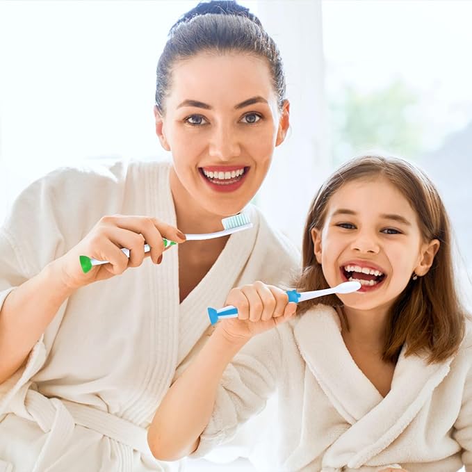 100 Pack Kids Toothbrush Soft Bristles Toddler Cute Toothbrush Bulk with Suction Cup, Includes Travel Covers, Individually Wrapped Toothbrushes for Kid Home School Daycare Camp (Penguin)