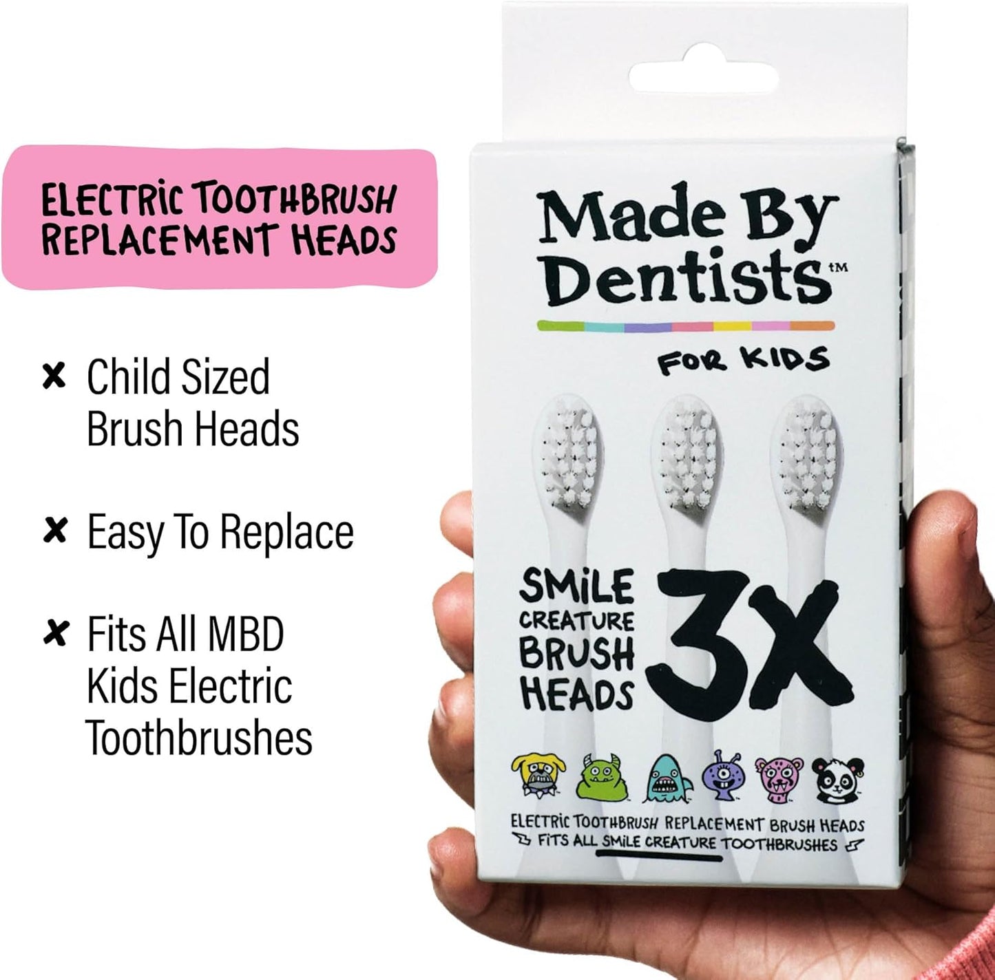 Made by Dentists Kids Electric Toothbrush - Rechargeable Vibrating Toothbrush with Timer, Includes 6 Replacement Heads, Halloween Gifts for Kids, Girls and Boys, Kid & Toddlers Age 2+, Cheetah