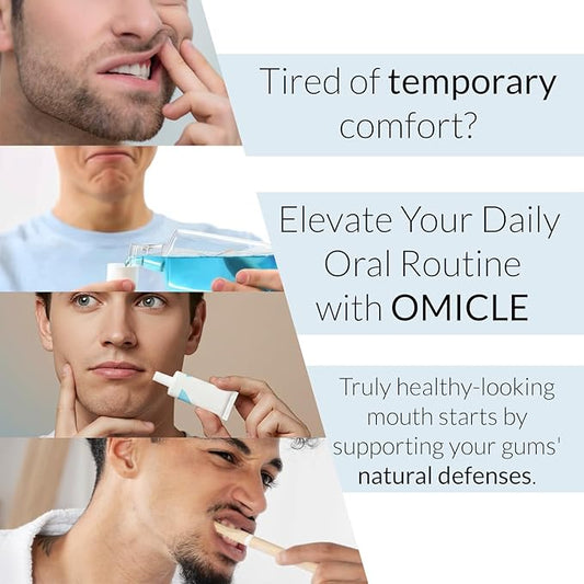 OMICLE Daily Gum Care: Fast-Acting Soothing Relief, Gentle & Alcohol-Free Formula with Natural Ingredients