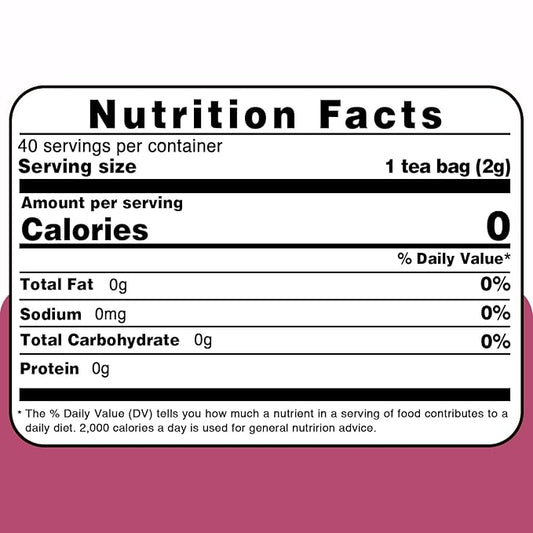 TEARELAE - Red Clover Tea Bags, 40 Count - Premium Natural Red Clover Herb - Caffeine-free Herbal Tea - Non-GMO - Support Skin Health