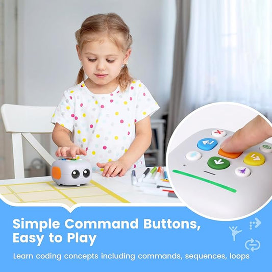 TaleBot Basic Robot Toy for Kids Ages 3-5, Screen-Free STEM Toys for Kids Learn to Code, Interective Learning Toys for Toddlers, Homeschool&Classrrom Pre-K, Best Gift for Boys and Girls