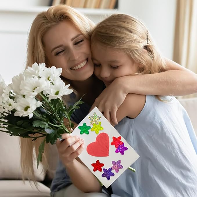 3 Rolls Star Stickers,1500pcs Foil Shiny Self-Adhesive Colorful Star Stickers for Kids Reward for Student Planner and School Classroom Teacher Supplies