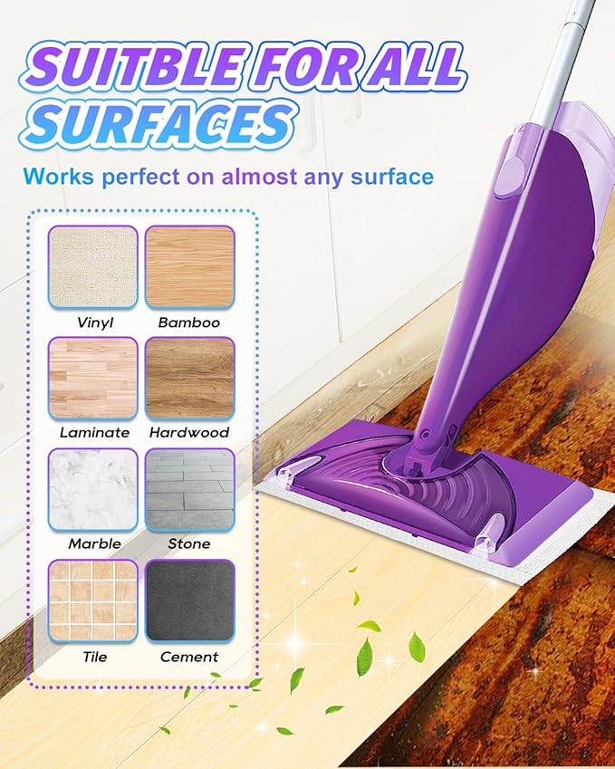 20-Pack Disposable Mop Pad Refills for Swiffer Wet Jet Spray Mop - Wet Jet Pads for All Floor Types - 5 Layers Thickened Durable and Super Absorbent