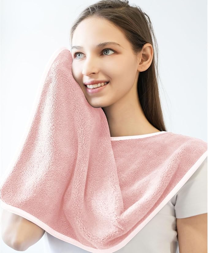 3 Pack Adult Bibs, Microfiber Super Soft Eating Cloth for Adults, Disabled, Adjustable, Dining Clothing Protector