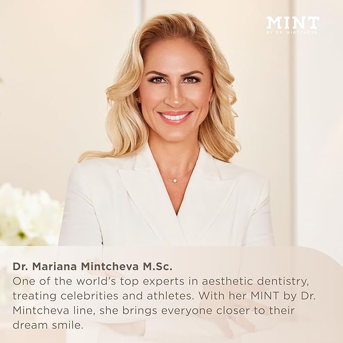 Mint Hollywood Smile Mouthwash Refill – 2-Phase Whitening Formula with Hydrogen Peroxide 0,1% & Sodium Polyphosphate – Alcohol-Free – Vegan – 6.76 fl oz