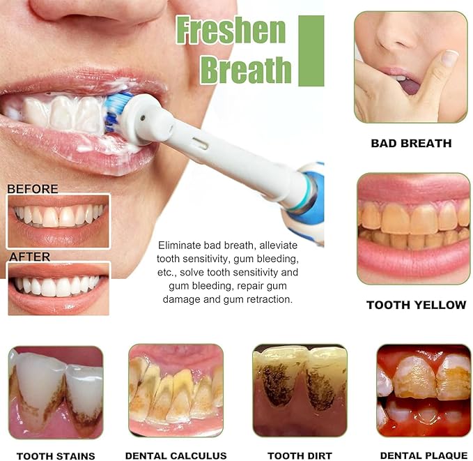 HydroxyapatiteToothpastes,7.5% hydroxyapatite Toothpaste,for Enamel Protection and Tooth Strengthening, Gentle Mint, Fresh Breath, Daily Use for Oral Health(2pcs)