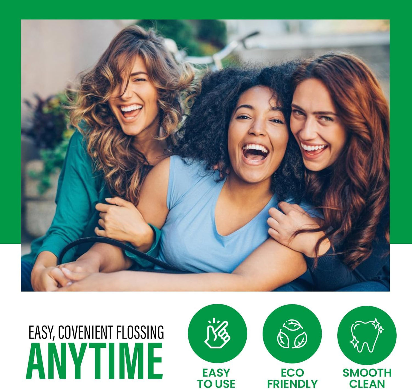 Dental Floss Picks Unflavored Floss Picks,50 Count Travel Tooth Picks Flossers,Floss Sticks for Teeth,car,Work Office,Family, Hotel, Restaurant use Portable Floss Dispenser