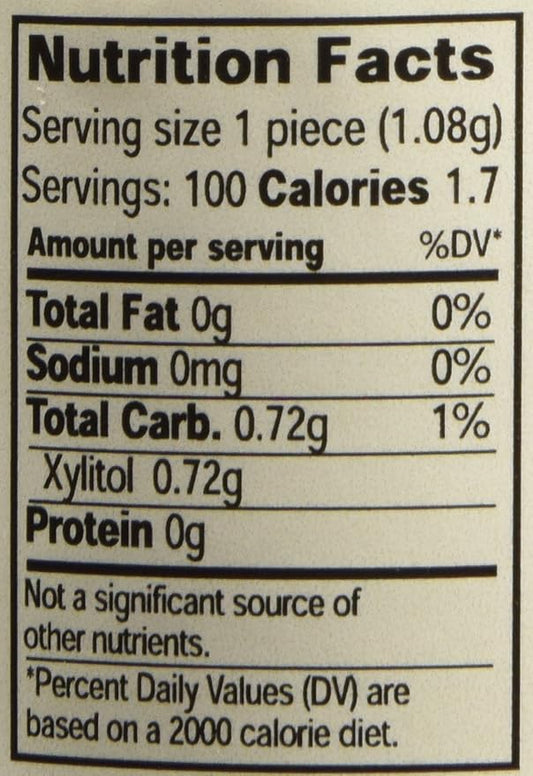Spry Fresh Natural Xylitol Chewing Gum Dental Defense System - Aspartame-Free, Sugar-Free, Non-GMO, Gluten-Free (Fresh Fruit, 100 Count - Pack of 2)