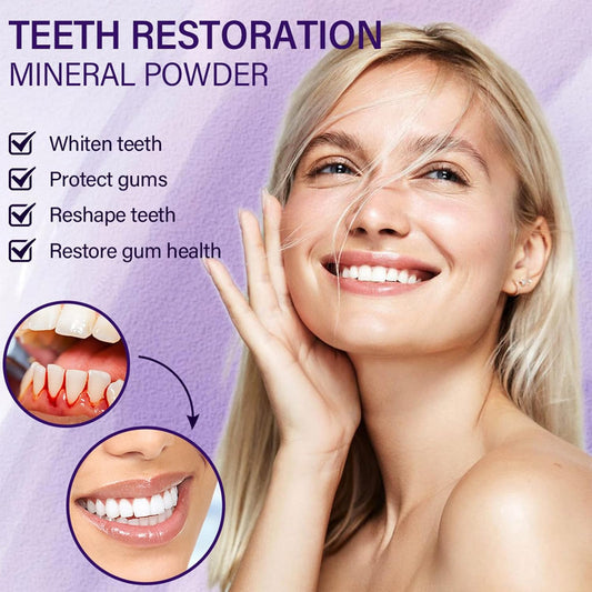 Purple Teeth Whitening Powder, Advanced Tooth Restoration Powder, Natural Teeth Restoration Powder-15g, Professional Oral Care, Protect Gums and Freshen Breat (2 Bottle)