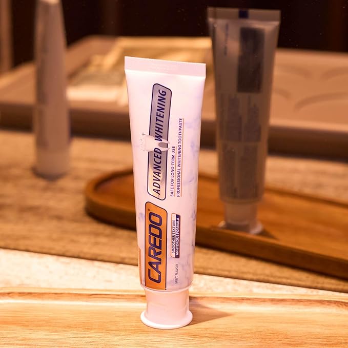 Triple Whitening Toothpaste for Sensitive Teeth, Gentle Fluoride-Free Nano-Hydroxyapatite & Advanced Enzyme, Deep Clean Stain Removal, Lasting Brightness Remineralizing Toothpaste, Minty 3.52OZ