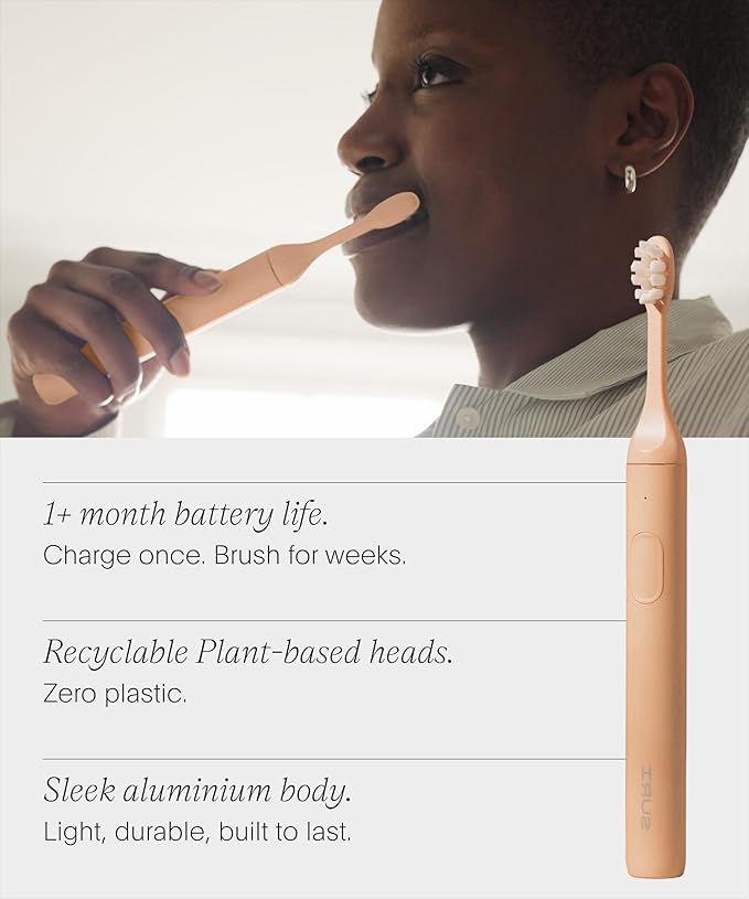 SURI 2.0 New Sonic Electric Toothbrush with Pressure Sensor & UV-Cleaning Travel Case | 1 Month+ Battery | Electric Toothbrush for Adults | Travel Toothbrushes | Tooth Brush | Pink