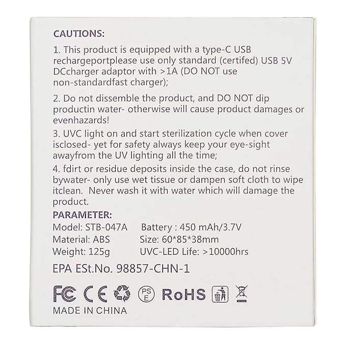 Toothbrush Sanitizer and Holder, TYPLFH Wall Mounted Toothbrush Covers Holders for Bathrooms, Rechargeable Toothbrush Travel Cleaner Case for Electric & Any Toothbrushes