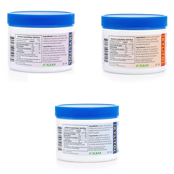 Spry Xylitol Variety Mints Sugar Free Candy - Promote Oral Health, Increase Saliva Production, Stop Bad Breath, Non-GMO, Gluten-Free, 240 Count (Pack of 3)