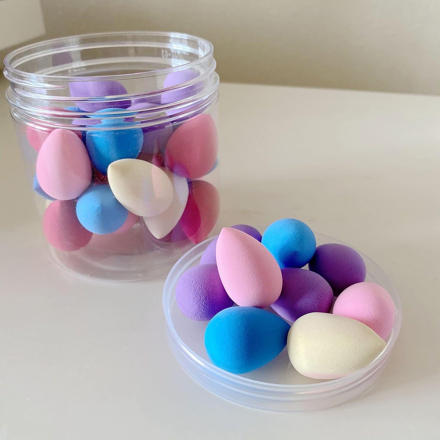 Mini Makeup Sponge Blender 30 pcs, Beauty Blender Sponge for Foundation, Powder, Concealer and Eye Shadow,Under Eyes,Highlight and Contour