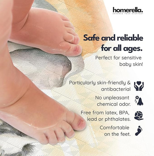 Bath Tub Mat Non Slip Anti Mold for Kids BPA Free INCL Hooks - homerella® Ocean Sea Animals 40x16, Baby Bath Mat Non Slip 200 Suction Cups, Non Toxic Machine Washable Toddler Bath Mat, EU Certified