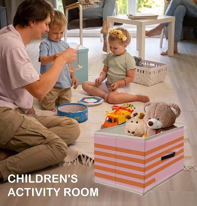 Nogrit Long Dachshund Dog Storage Bins Box, Toybox for Girls, Weiner Dog Pink Foldable Baskets Organizer Container with Handles for Kids Girls Dorm Bedroom Bathroom Clothes Toys Books