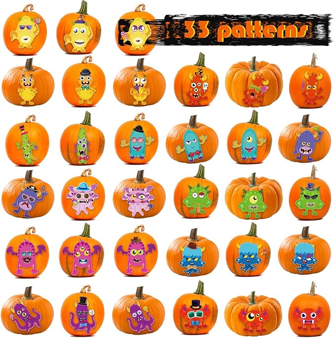 Make a Monster Face Stickers 48PCS Halloween Stickers for Kids Make Your Own Little Monster Sticker Sheets Halloween Theme Crafts Party Game Birthday School Classroom Reward Gift