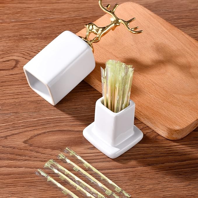 Individually Wrapped Toothpicks - AMRANKUO 5000 Count Bulk Bamboo Wooden Toothpicks | Splinter-Free, Sanitary & Portable for Travel, Restaurants, Parties | Wood Toothpicks