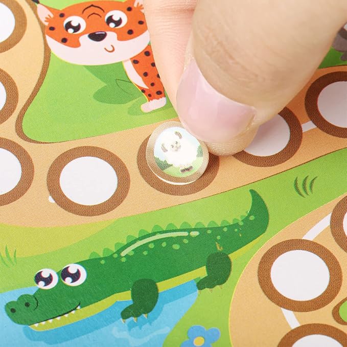 100 Pieces Sticker Charts for Kids Incentives Reward Chart for Kids Behavior in 4 Designs with 2160 Mini Animal Stickers Dry Erase Chore Chart for Classroom Teaching or Home Using