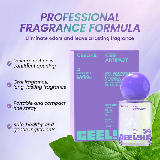 Oral Spray – Fresh Breath, Dual Cooling Experience & Convenient On-the-Go Design – Perfect for Freshening Breath Anywhere, Anytime (2 count)