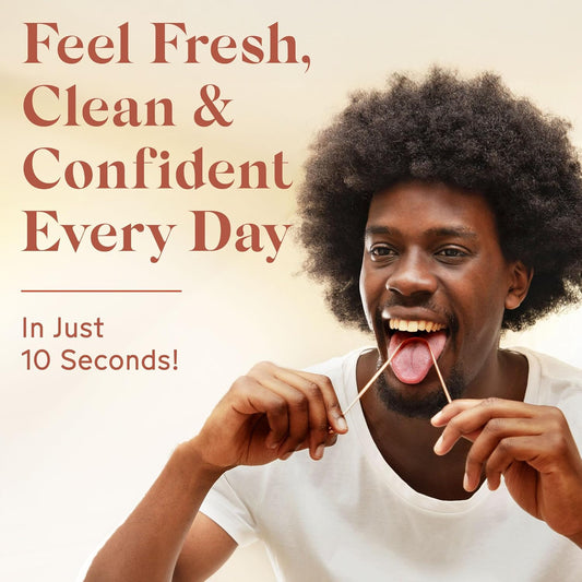 Arista Copper Tongue Scraper for Adults & Kids – 100% Pure Copper Tongue Cleaner – Extreme Bad Breath Treatment for Adults, Oral Detox & Hygiene – 1 Pack with Travel Pouch