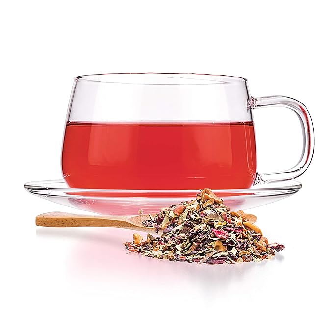 Tealyra - Senna Quick Cleanse - Detox Blend - Hibiscus - Rosehip - Pomegranate - Herbal Fruity Loose Leaf Tea - Hot or Iced - Caffeine Free - 112g (4-ounce)