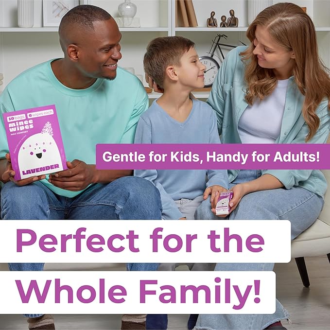 Impossibly Compact Travel Wipes - 99.5% Water - Safe for Sensitive Skin & Hypoallergenic, Resealable, Thick & Durable - For Adults, Kids & Baby Care - Lavander, 10 Pack Total 60 Wipes