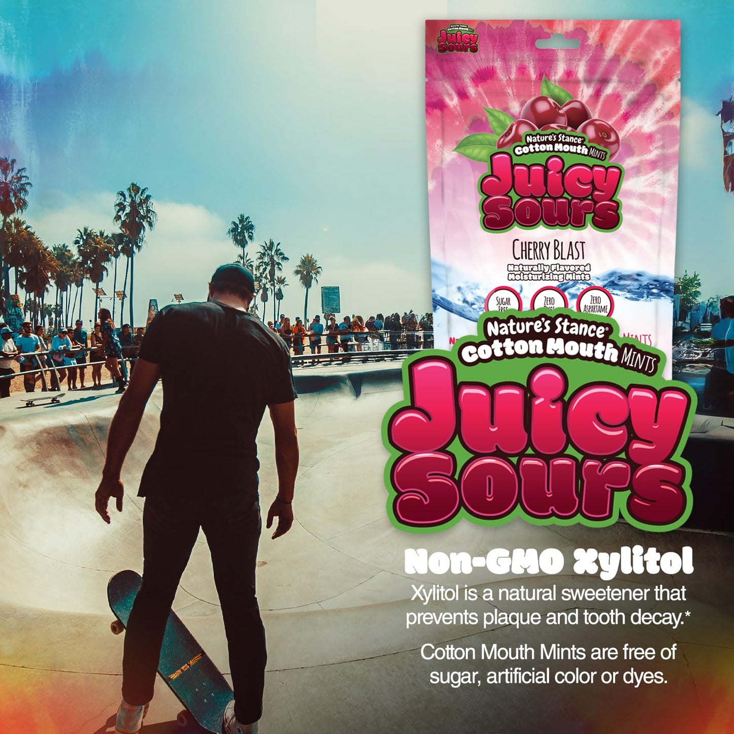 Cotton Mouth Juicy Sours – Dry Mouth Mints with Natural Xylitol | Sugar-Free Breath Mints for Dry Mouth Relief | No Artificial Sweeteners | Naturally Flavored Moisturizing Lozenges