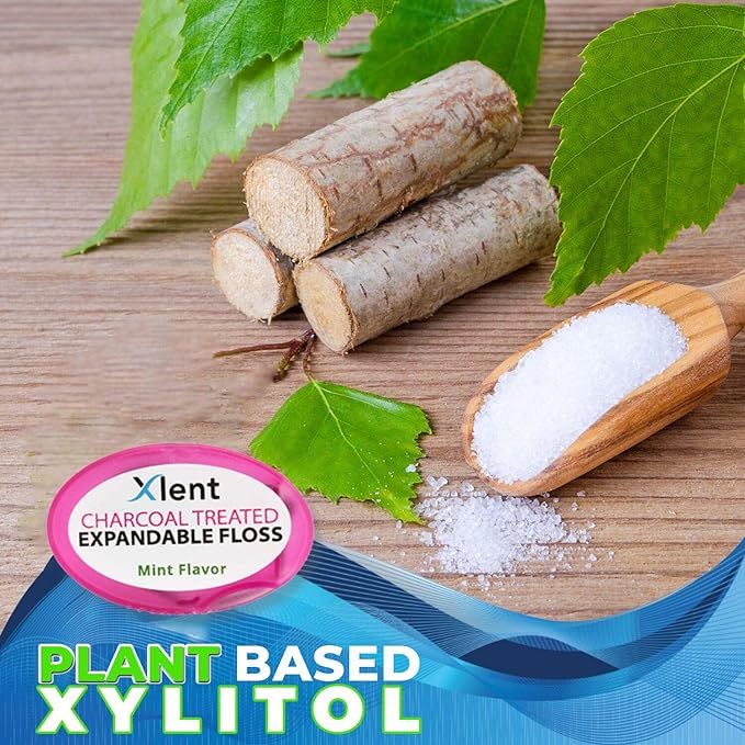 Xlent Dental Activated Charcoal Bristle Toothbrush - Xtreme (Extreme) Soft, Ultrafine, Tapered bristles, Compact Head and Slim Design (5 Toothbrush + 1 Floss 5 m)