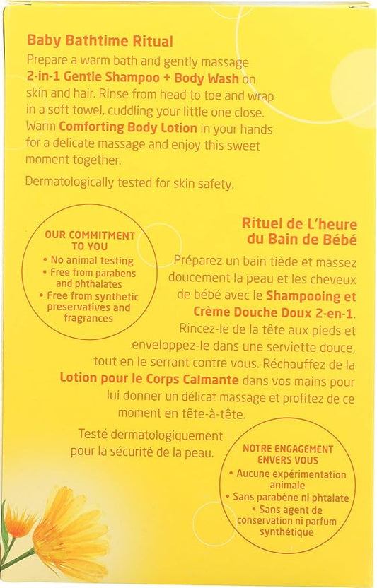 Weleda Baby Calendula Body Lotion and Shampoo-Body Wash Bundle, 6.8 Fluid Ounce (Pack of 2), Plant Rich Baby Care with Calendula and Sweet Almond Oil