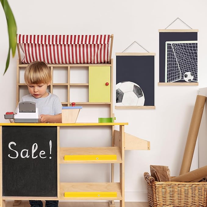 FDHSPAAM Soccer Wall Art Decor, Sports Room Decor for Boys, Boys Soccer Gifts, Sport Wall Art Posters for Nursery Home Boy Bedroom Playroom, 12x16 Inch Set of 2