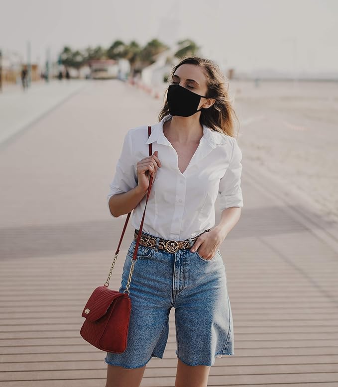 12 Pack Face Masks | Washable and Reusable | 2 Ply Cotton Spandex | Regular Size