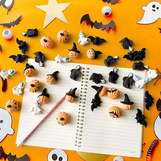 Kleeblatt Halloween Erasers Bulk 5 Styles 3D Mini Treats Non Candy Ottawa Classroom wraz