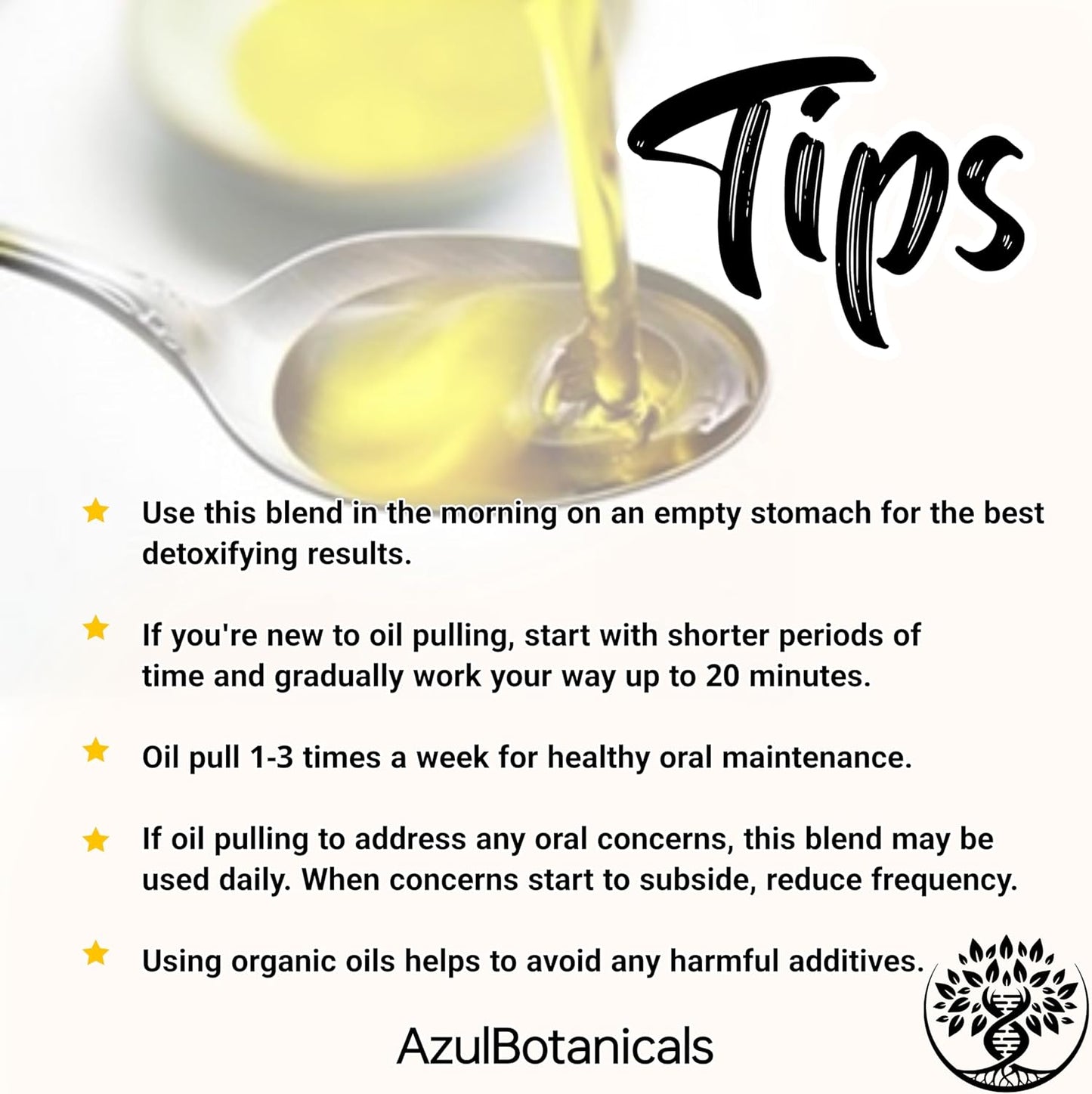 Oil Pulling Blend for Healthy Teeth and Gums with Organic Sesame, Coconut Oil - Organic Clove, Peppermint Vitamin E Oil Mouth Rinse for Fresh Breath Oral Health and Cleaner Teeth and Gums 8 Fl oz