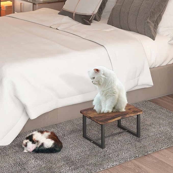 Wooden Step Stool,Stepping Stool for Adult & Kids,Wood One Step for Kitchen, Bedroom, Living Room, Bathroom Hold up to 500lbs