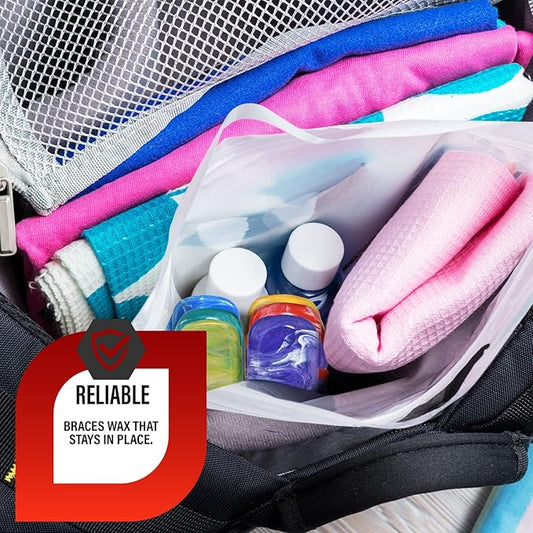 Orthodontic Dental Wax for Braces – Premium Braces Wax in Designer Marble Cases, Tooth Wax for Braces, Clear & Unscented, 6-Pack Assorted Colors