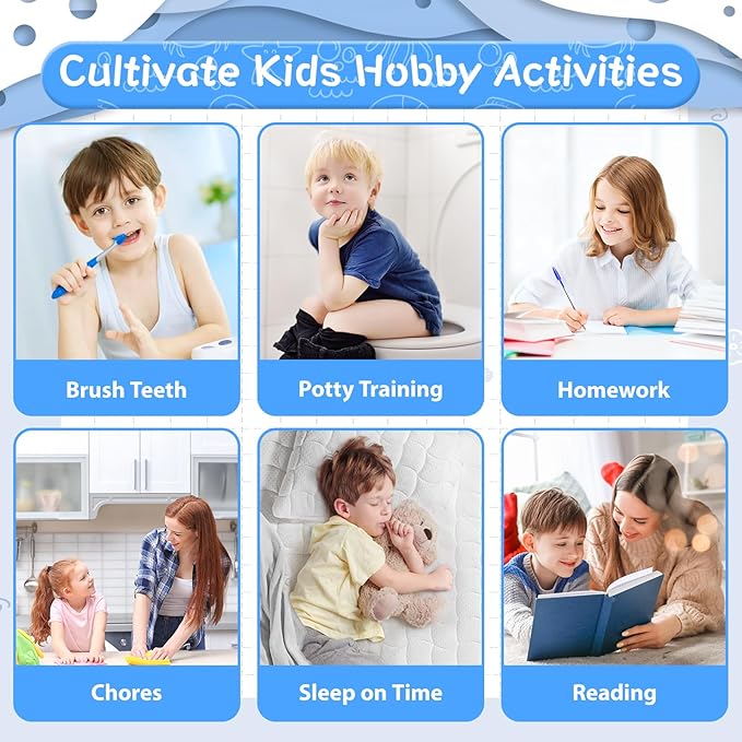 Magnetic Reward Jars for Kids - Large Fish Tank Shaped Reward Jar with Colorful Letter Stickers | Kids Behavior & Chore Chart for Classroom Incentives, Home, and Potty Training(25PCS)