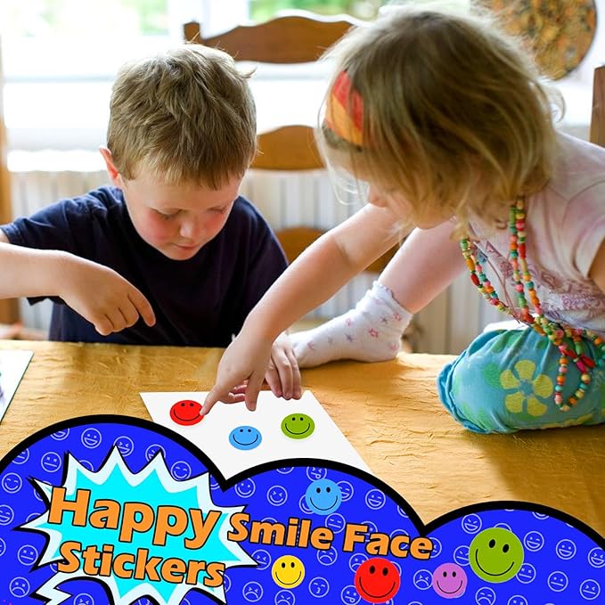 1500 Pcs Smiley Face Stickers Motivational Stickers for Teachers (Macaron-3 Pack)