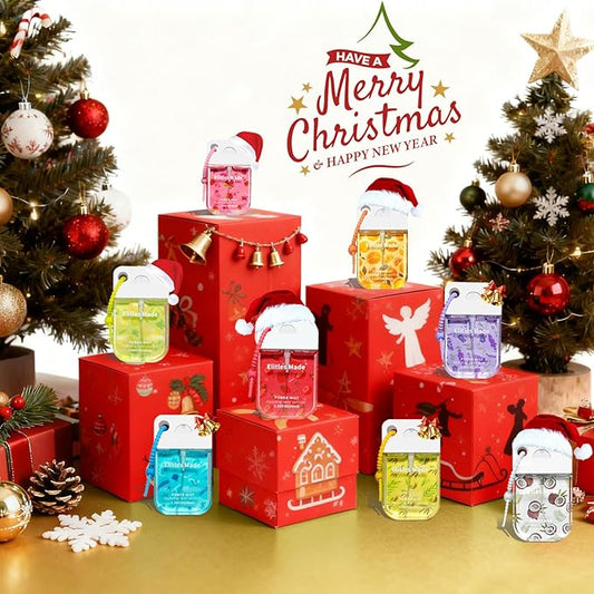 Hand Sanitizer Spray, 4Pack Spray Hand Sanitizer Travel Size With Cute Keychain, Scented Power Mist Hydrating for Kids Christmas Gifts,1.35FL.OZ (Watermelon,Citrus,Strawberry,Lavender