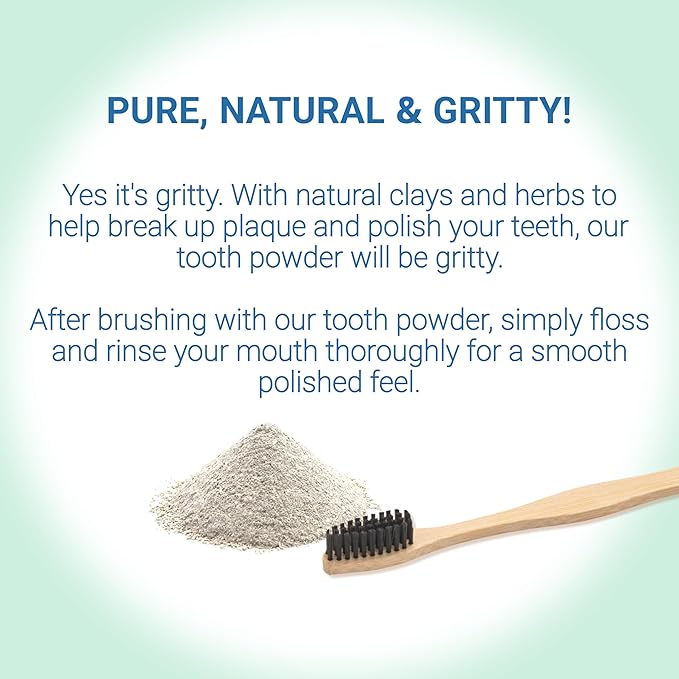 Remineralizing & Cleansing Tooth Powder, Cool Mint. Fluoride Free, SLS Free, Nano Free for Organic Oral Wellness (1 Ounce (Pack of 2), Travel Size