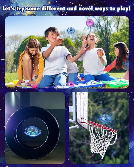 2025 Latest Cool Boys Toys Flying Orb Ball Toys for Ages 8-13 Hand Controlled Boomerang Hover Balls Mini Drone Flying Spinner UFO Magic Ball Christmas Birthday Gifts for Boys Girls