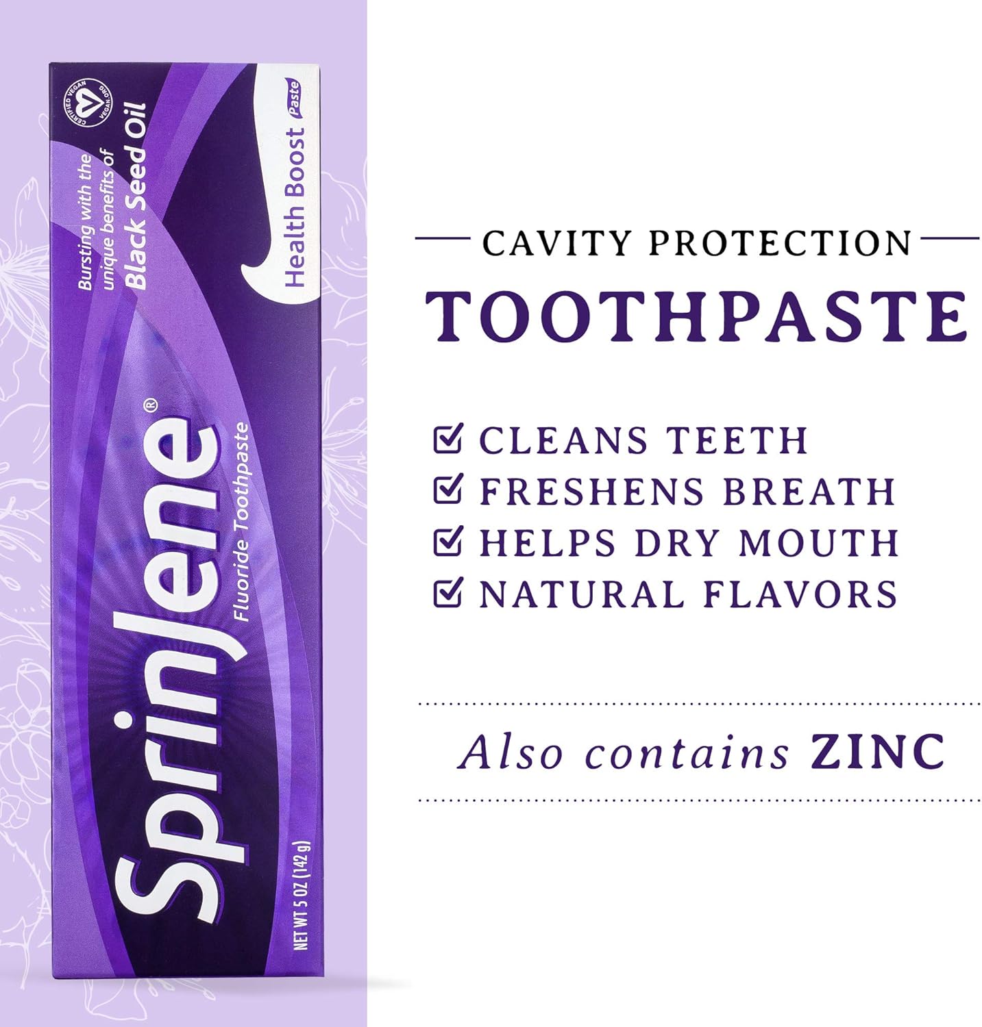 SprinJene Original Health Boost Toothpaste | Cavity Protection Fluoride Toothpaste for Healthy Teeth | 2 Pack