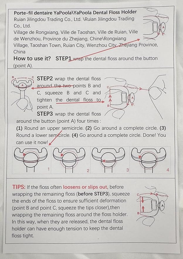 Design NO-Waste Dental Floss Handle for Adults and Kids Teeth Cleaning Reusable Dental Picks 1 Counts Daughter Gift from Mother