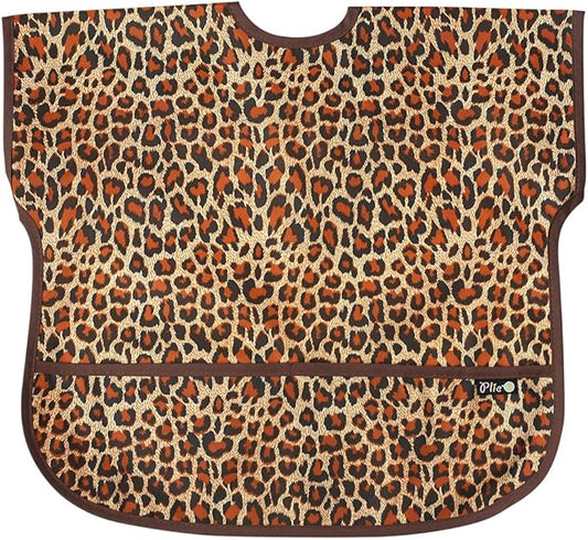 Short Sleeve Waterproof Bib for Toddlers – Easy Clean Feeding Apron for Mealtime, Daycare, Self-Feeding, Lightweight