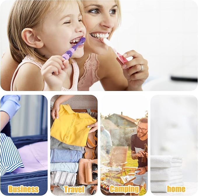 VOCOSTE 1 Pcs, Portable Toothbrush Case with Hook, Plastic, Traveling Toothbrush Holders Case, Travel Business, Yellow, 8.07"x2.36"x1.38"