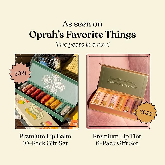 Jumbo Lip Balm Gift Set (3-Pack, Citrus Flavors) | Poppy & Pout All Natural Lip Balms & Moisturizers | Hydrates with Beeswax, Vitamin E, Organic Coconut Oil | Cruelty-Free | Recyclable Cardboard Tube