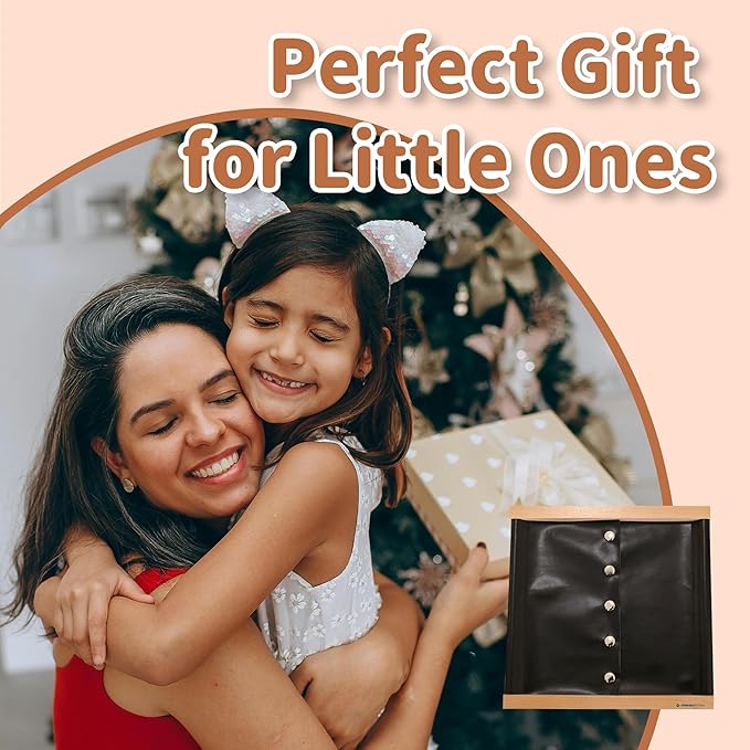 MONTESSORI OUTLET Shoe Buttoning Frame | Practical Life Material for Toddlers & Preschoolers | Learn to Shoe Button Clothes, Develop Fine Motor Skills & Independence (Ages 3-6)