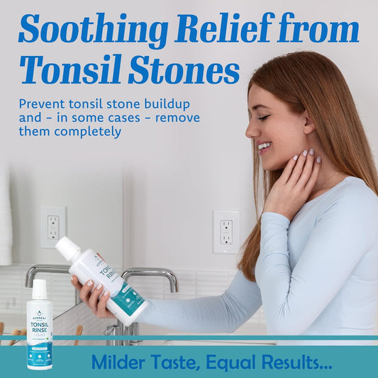 Everest Mouth Wash & Tonsil Stone Remover – Natural Mouthwash or Oral Rinse Liquid to Help Soothe Tonsils, Fight Bad Breath, & Relieve Dry Mouth – Paraben & Alcohol Free Mouthwash